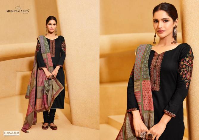 Mumtaz Ehsaas New Designer Fancy Wear Jam Satin Printed Designer Dress Material